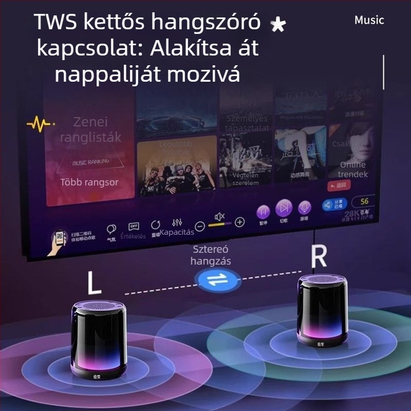 Bluetooth Berlin hangszóró — Bluetooth/SD-kártya/3,5 mm, frekvenciasáv 100 Hz–20 kHz, SNR ≥70 dB, IPX7 vízállóság, szilikon ház