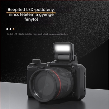 Mini CCD digitális kamera retró kialakítással – 50MP, 16x optikai zoom, optikai képstabilizáció, microSD tárhely