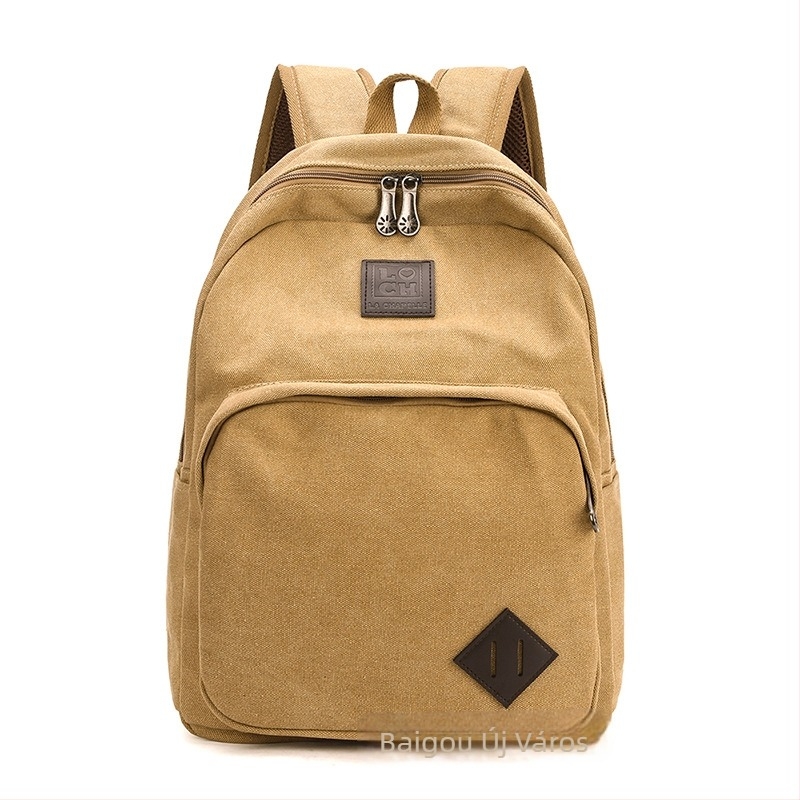 Uniszex hátizsák strapabíró vászonból, anti-theft rendszerrel, 36-55 L kapacitás, kompatibil 15 hüvelykes laptophoz, légpárnás vállpántok