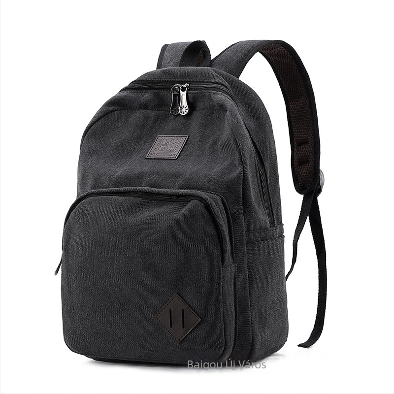Uniszex hátizsák strapabíró vászonból, anti-theft rendszerrel, 36-55 L kapacitás, kompatibil 15 hüvelykes laptophoz, légpárnás vállpántok