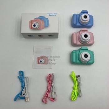 Gyerekeknek szánt X2 kamera - 24 MP, ABS ház, ciklusos felvétel, 1 órás üzemidő