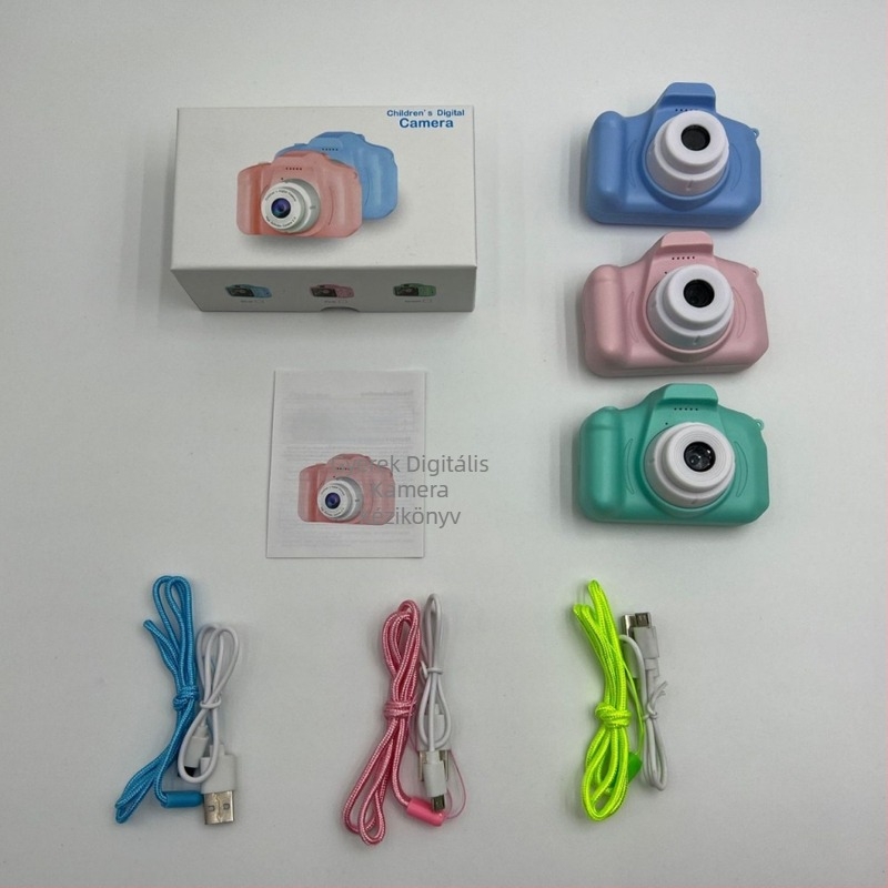 Gyerekeknek szánt X2 kamera - 24 MP, ABS ház, ciklusos felvétel, 1 órás üzemidő