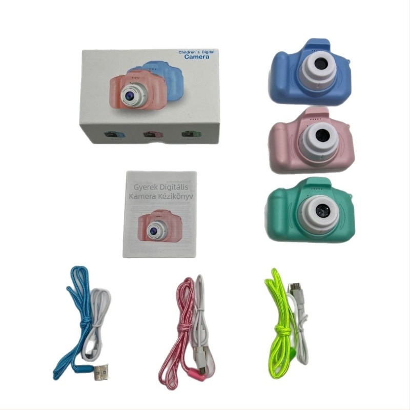 Gyerekeknek szánt X2 kamera - 24 MP, ABS ház, ciklusos felvétel, 1 órás üzemidő