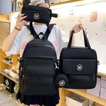 Nylon keresztpántos táska, 20–35L, uniszex, vízálló, kompatibilis 12 hüvelykes laptophoz, több cipzárral