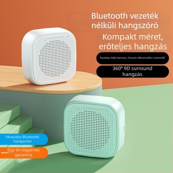 Bluetooth mini asztali hangsugárzó, beépített akkumulátor, BT 5.0, 5W, 100 Hz–20 kHz, 10 m hatótávolság