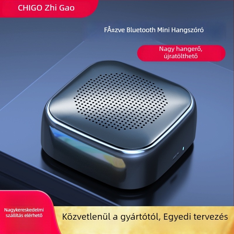 Bluetooth mini asztali hangsugárzó, beépített akkumulátor, BT 5.0, 5W, 100 Hz–20 kHz, 10 m hatótávolság