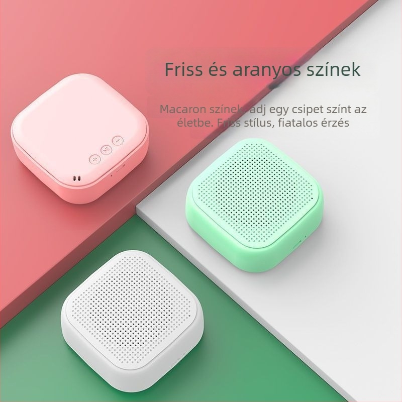 Bluetooth mini asztali hangsugárzó, beépített akkumulátor, BT 5.0, 5W, 100 Hz–20 kHz, 10 m hatótávolság