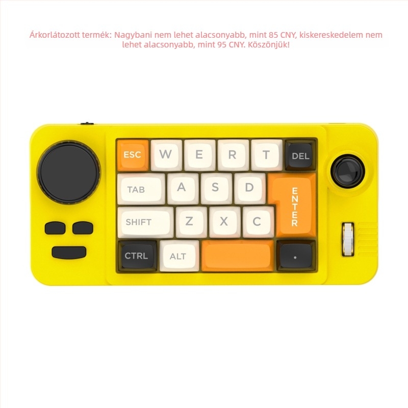 Kábeles mechanikus játékbillentyűzet joystick 19 gombbal, kettős görgő, RGB háttérvilágítás, hot-swappable kapcsolók