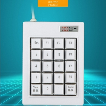 DX-20A Kábeles mechanikus digitális jelszavas billentyűzet, ESC-F1-F6
