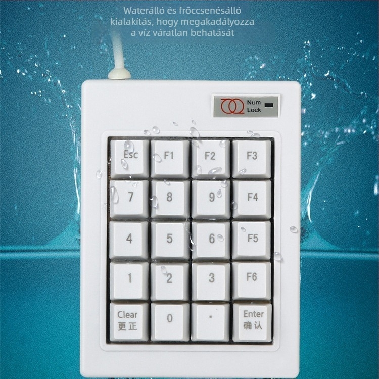 DX-20A Kábeles mechanikus digitális jelszavas billentyűzet, ESC-F1-F6