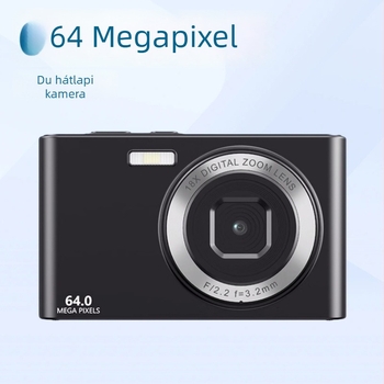Digitális kamera elő- és hátoldali kettős kamerával, 8MP CMOS szenzor, 16x digitális zoom, periszkópos objektív, makro mód, elektronikus képstabilizáció
