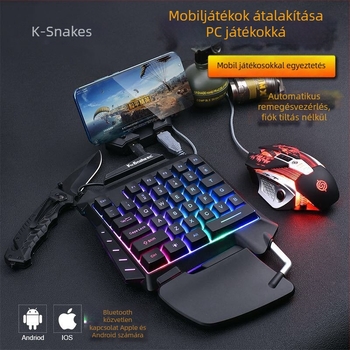 Viper G92 Bluetooth tabletás billentyűzet, 39 gomb, vízálló, Crater Architecture – tartalmaz billentyűzetet, egéret és trón-konvertert