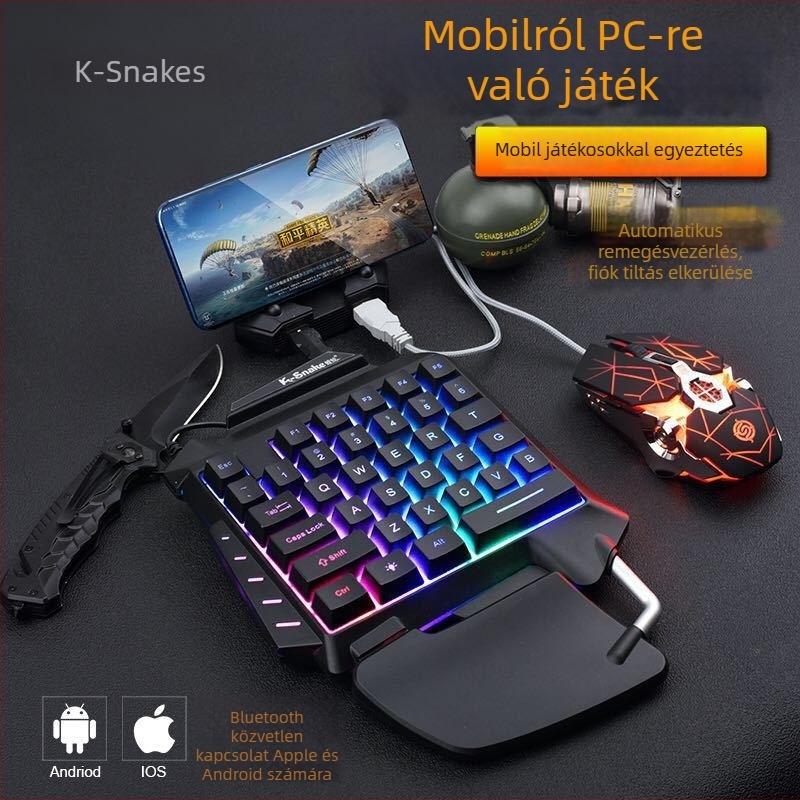 Viper G92 Bluetooth tabletás billentyűzet, 39 gomb, vízálló, Crater Architecture – tartalmaz billentyűzetet, egéret és trón-konvertert