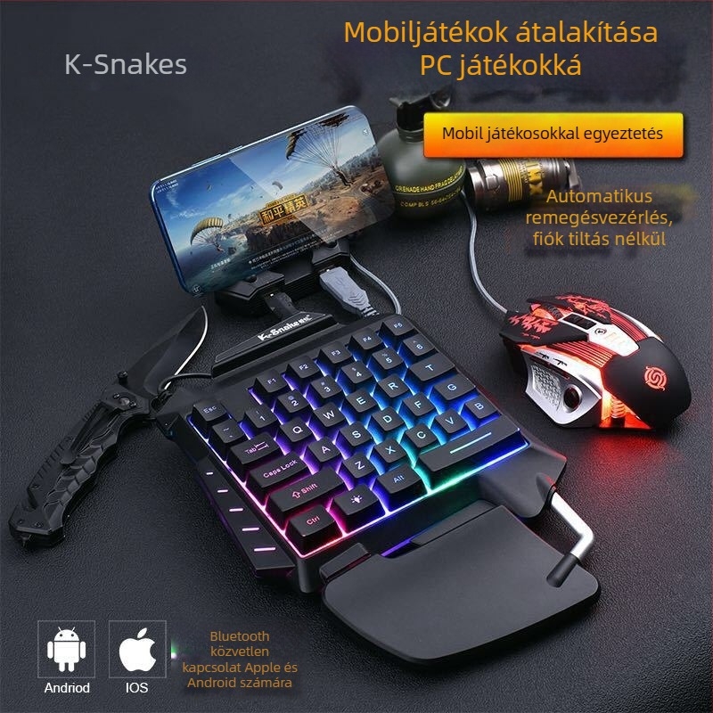 Viper G92 Bluetooth tabletás billentyűzet, 39 gomb, vízálló, Crater Architecture – tartalmaz billentyűzetet, egéret és trón-konvertert