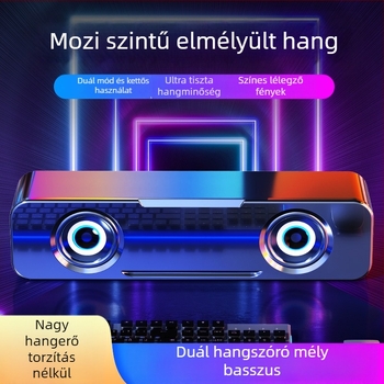 BM-01 Mini Bluetooth asztali hangszóró – 3W kimenet, sztereó, 40Hz-20kHz, USB/3,5 mm bemenet