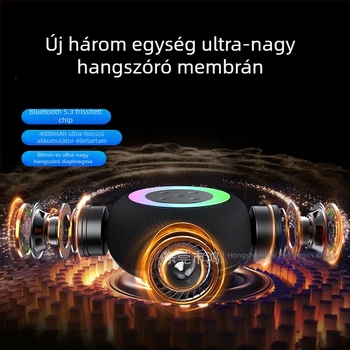 Vezeték nélküli Bluetooth hangszóró két hangfallal, IPX6 vízálló, Bluetooth 5.3, 100Hz-20kHz, SNR ≥95dB