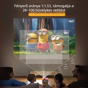 Gyermekeknek szóló digitális kamera projektorral, X5D modell, CMOS érzékelő, 11MP, 1080P, 2,8 hüvelykes LCD