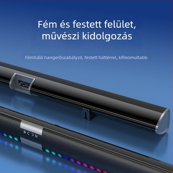 Fali Bluetooth hangsáv, ultra nagy subwooferrel, sztereó basszus, 100 Hz–20 kHz, SNR ≥70 dB, IPX7 vízálló