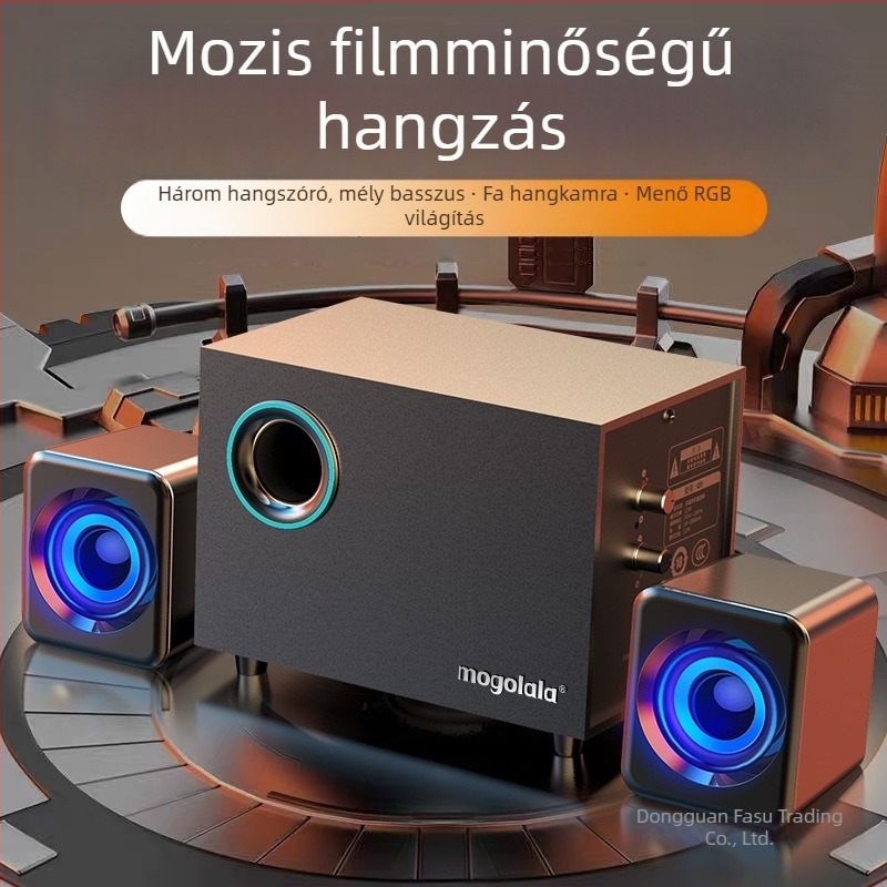 Aktív mélysugárzó asztali számítógép hangfalaival 2.1 Bluetooth USB audió