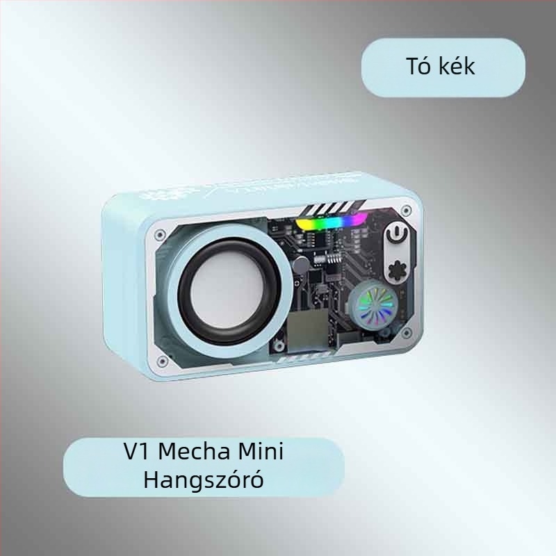 Mechanikus stílusú vezeték nélküli Bluetooth hangszóró, beépített akkumulátor, 5W, frekvenciatartomány 100Hz-20kHz, 15 m hatótávolság