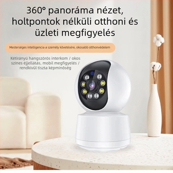 Beltéri vezeték nélküli IP kamera, 2 MP, 0,01 lux, 3,6° látószögű, IR 20 m-ig, alarmfunkcióval