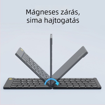 Mf10 Bluetooth billentyűzet tabletre, 66 gomb, vezeték nélküli, kompatibil tablet PC-hez, ABS anyag