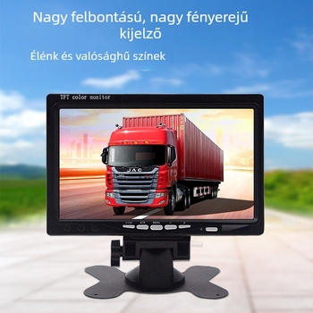 7 hüvelykes autóhátsó kamera kijelző és navigációs képernyő, HD 1080p, univerzális nagy- és kis járművekhez