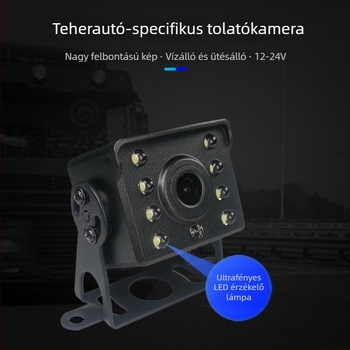 7 hüvelykes autóhátsó kamera kijelző és navigációs képernyő, HD 1080p, univerzális nagy- és kis járművekhez