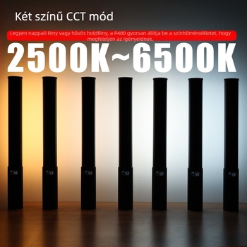 LUXCEO RGB LED világítás bot P400 kézi, hordozható fényforrás fotózáshoz, élő közvetítéshez és vlogoláshoz, 10W, 5V