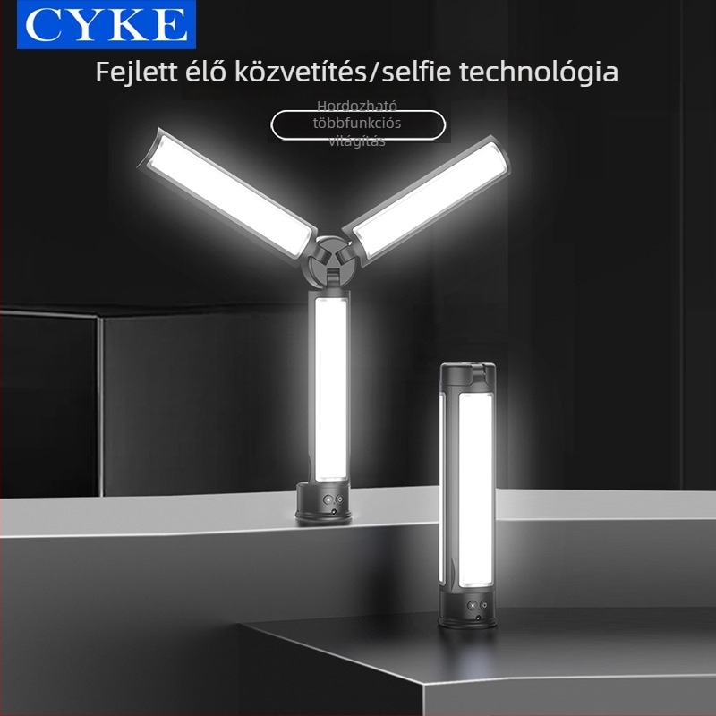 Mini LED kitöltő fény, összecsukható, asztali használatra, teljesítmény ≤10W, 220V, modell AB502