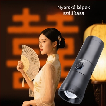 Zoomoló fotókitöltő világítás, modell D15, 10W, állítható színhőmérséklet 2500-9900K, beépített akkumulátor, élő közvetítéshez és portréfotózáshoz