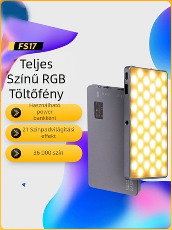 Mini kitöltőfény - Hordozható fotófény, kézi használat, 10W, többszintű beállítás