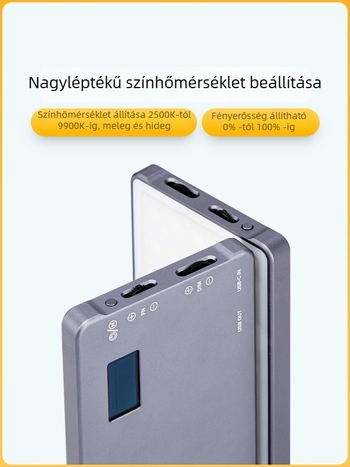 Mini kitöltőfény - Hordozható fotófény, kézi használat, 10W, többszintű beállítás