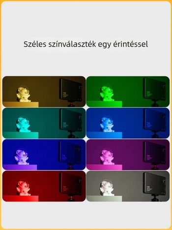 Mini kitöltőfény - Hordozható fotófény, kézi használat, 10W, többszintű beállítás