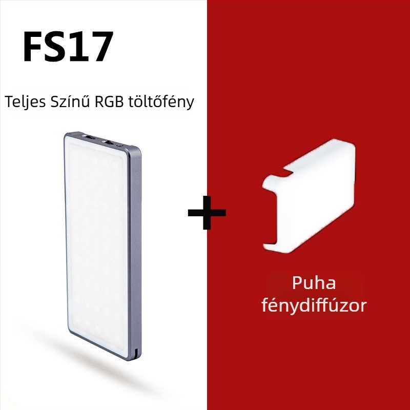Mini kitöltőfény - Hordozható fotófény, kézi használat, 10W, többszintű beállítás
