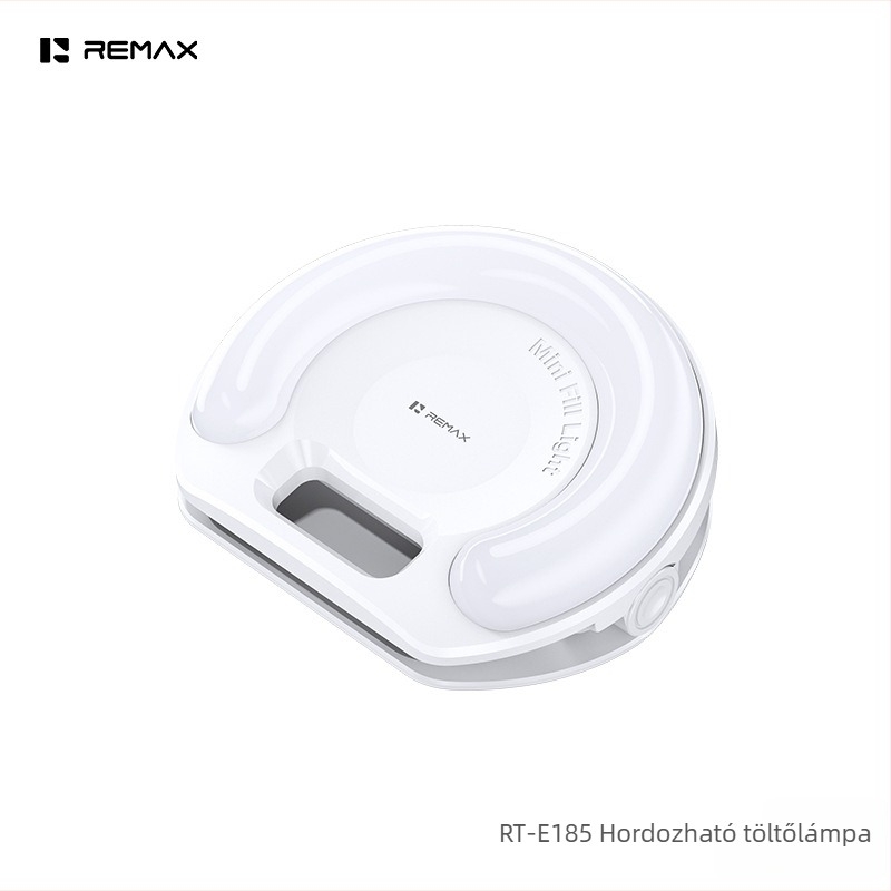 Remax Rt-e185 LED kitöltő fény, hordozható, <10W, 5500–5600K, élő közvetítéshez és videófelvételhez