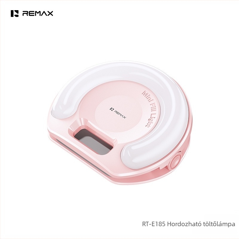Remax Rt-e185 LED kitöltő fény, hordozható, <10W, 5500–5600K, élő közvetítéshez és videófelvételhez