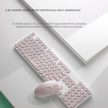 Rapoo Vezeték nélküli billentyűzet és egér készlet - 1000dpi optikai, vezeték nélküli kapcsolat
