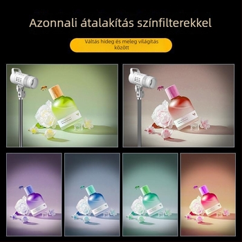 NS80 mini kitöltő fény, 150W+, stúdióvilágítás élő közvetítéshez távirányítóval