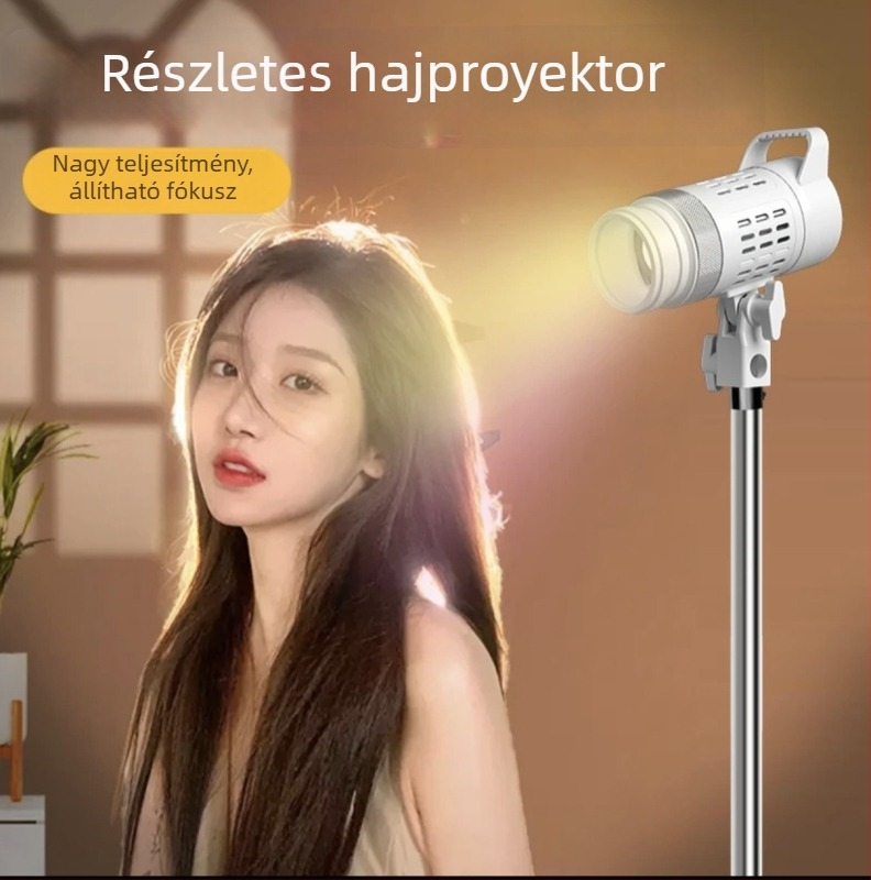 NS80 mini kitöltő fény, 150W+, stúdióvilágítás élő közvetítéshez távirányítóval