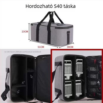 TUBAY vászon fotózás világítási felszerelés tároló táska (egyszeres/kétszeres lámpa), általános használatra, 2–2,8 kg, poliészter hálós bélés