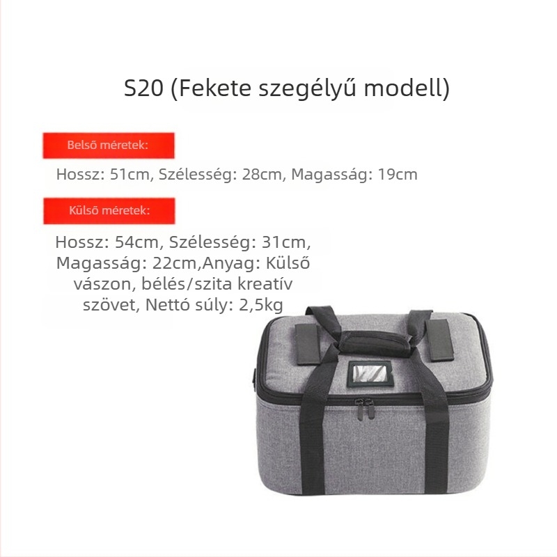 TUBAY vászon fotózás világítási felszerelés tároló táska (egyszeres/kétszeres lámpa), általános használatra, 2–2,8 kg, poliészter hálós bélés