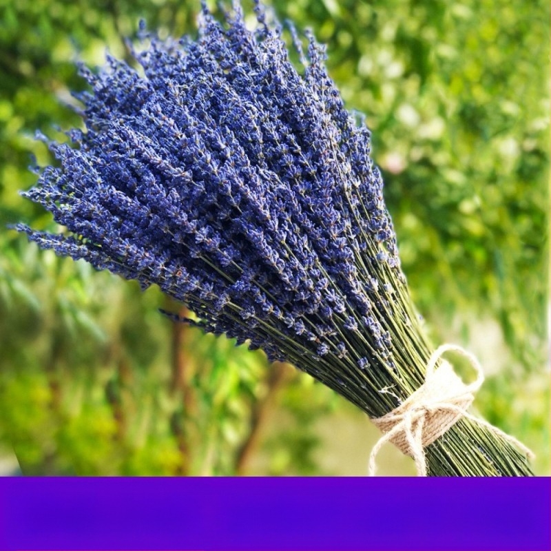 Levendulás virágcsokor, szárított virágok, natúr, színezés nélkül, szárított ágak, alkalmas aromaterápiára, csomagolás: OPP zacskó