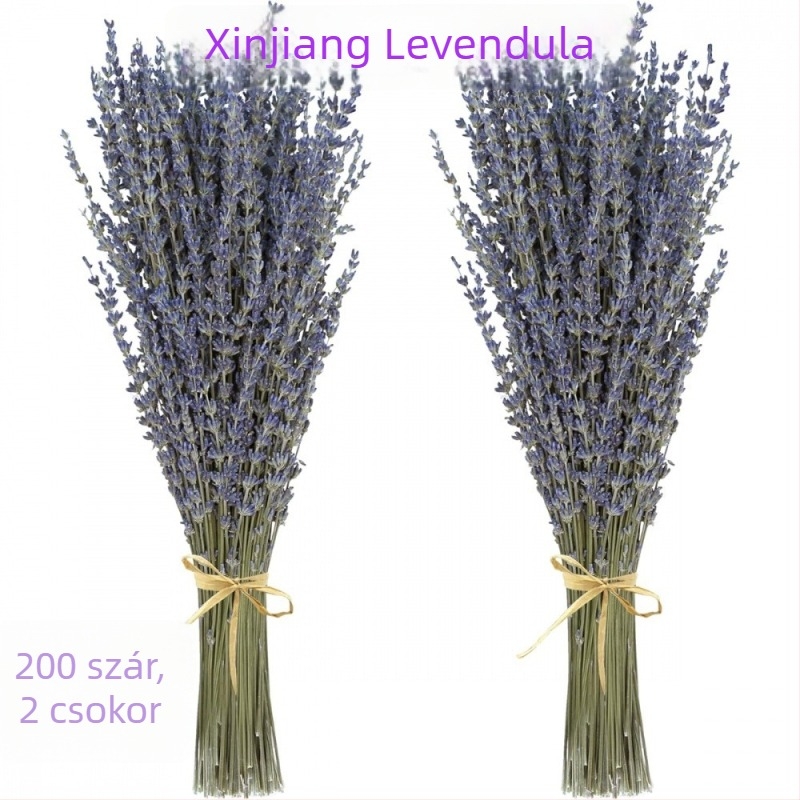 Levendulás virágcsokor, szárított virágok, natúr, színezés nélkül, szárított ágak, alkalmas aromaterápiára, csomagolás: OPP zacskó