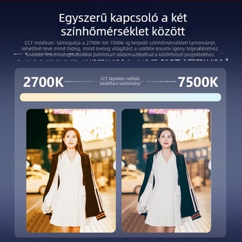 Kézben tartható RGB LED világítás élő közvetítéshez és videózáshoz, világítás fotózáshoz, modell B-40RGB, 40W, 2700–7500K, 20V 3.25A