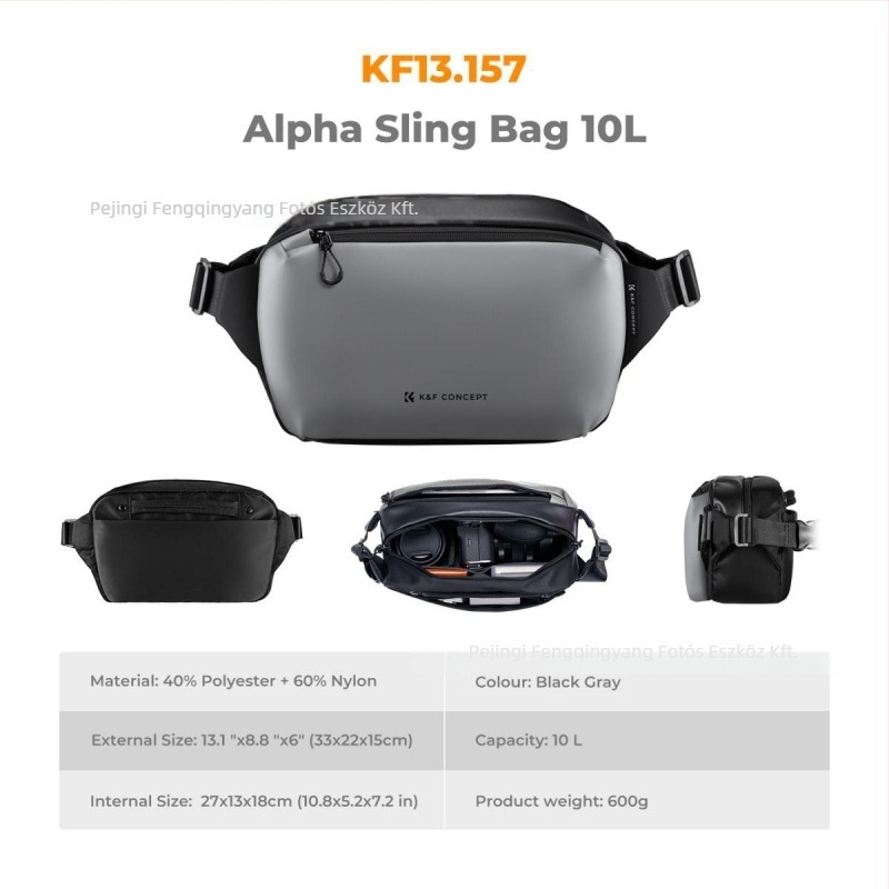 K&F Concept Fuji tükrö nélküli fényképezőgép táska keresztpánttal – Fotózás csomag