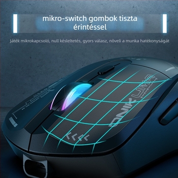 ONIKUMA CW917 vezeték nélküli egér (2.4GHz vezeték nélküli + USB kábeles, 7 gomb, DPI 5 szint, újratölthető, ergonómiai kialakítás)