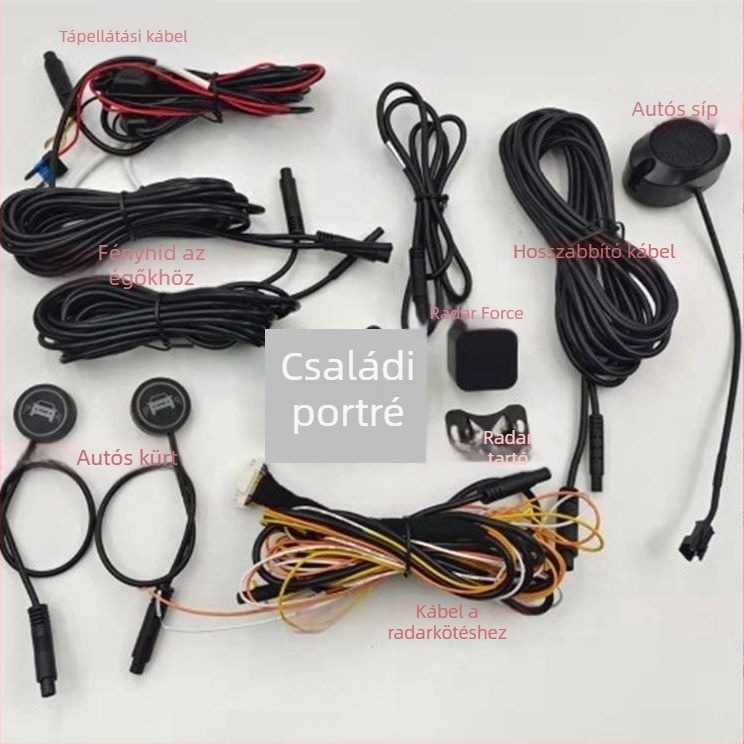 Motorkerékpár holttér-figyelő rendszer sávváltási segédlettel, 4-csatornás radar és digitális kijelző