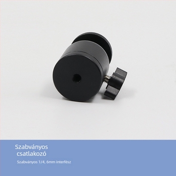 Mini golyófejes tripod, fémből készült, 1/4 hüvelykes csavar, mobillal és kamerával kompatibilis, súly körülbelül 101,8 g.