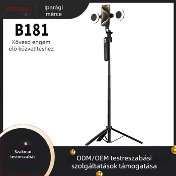 Kensouya Arcfelismerő OKos Gimbál 360° Követő Tripóddal — Alumíniumötvözet test, 360° vízszintes és függőleges forgás, automatikus arcfollow bekapcsoláskor, súly kb. 480 g